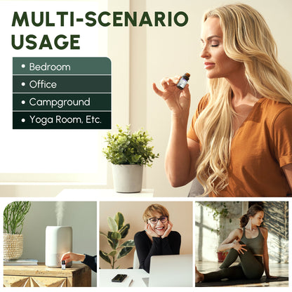 Essential Oils Set with Greeting Card, 100% Pure Essential Oil Gift Set for Essential Oil Diffuser, Aromatherapy, Sleep, Massage & DIY